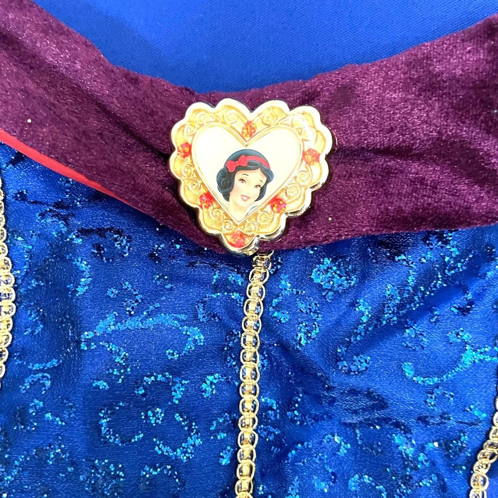 Official Disney Parks Snow White Princess Costume Dress Girls Size 6 Cape